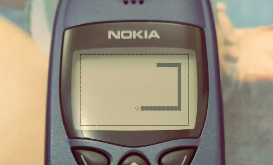 The Snake game on a Nokia 6110